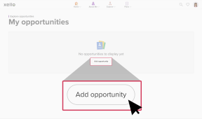 My opportunities page with a curson over the Add opportunity button